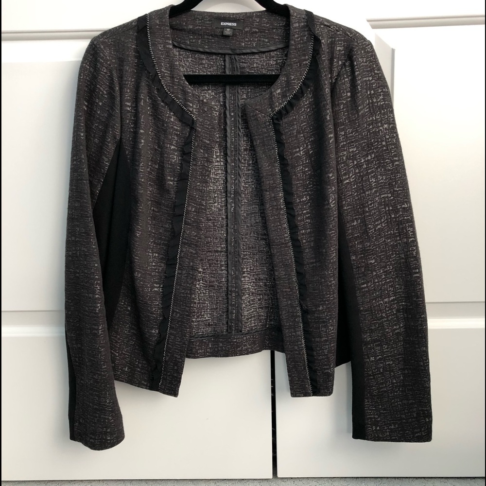 Express tweed cropped jacket size 12